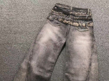 Calça Acne Studios Paisley Archive Denim