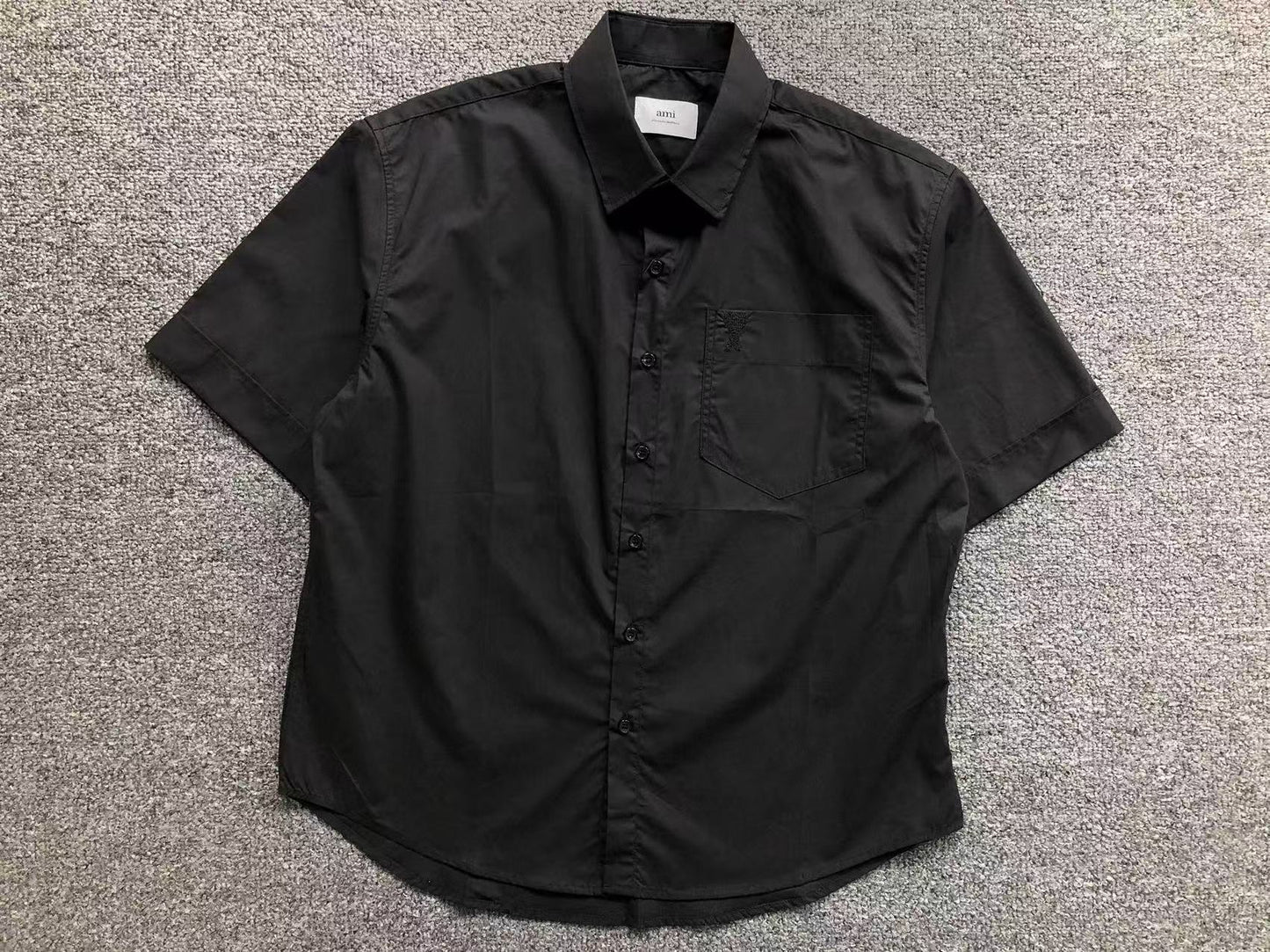 Camisa AMI Paris Heart Logo Pocket Shirt