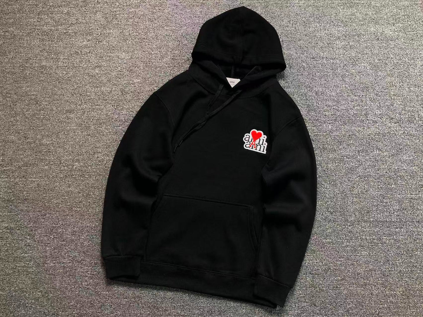 Moletom AMI Paris Ami de Cœur Script Logo Hoodie