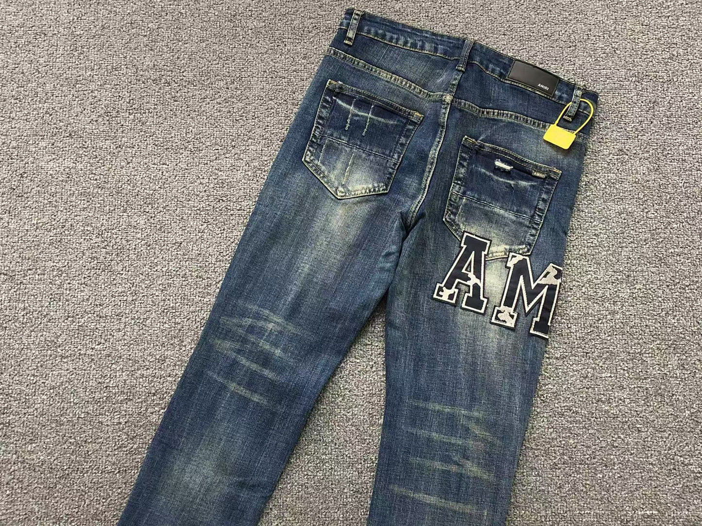 Calça AMIRI Vintage Logo Dark Denim