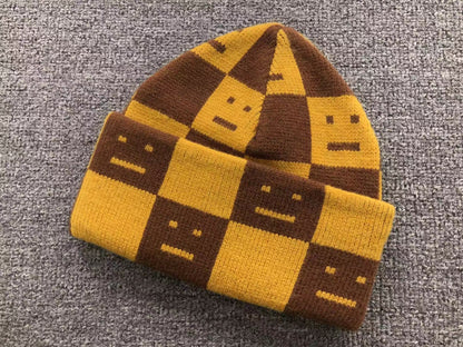 Touca Acne Studios Checkered Knit