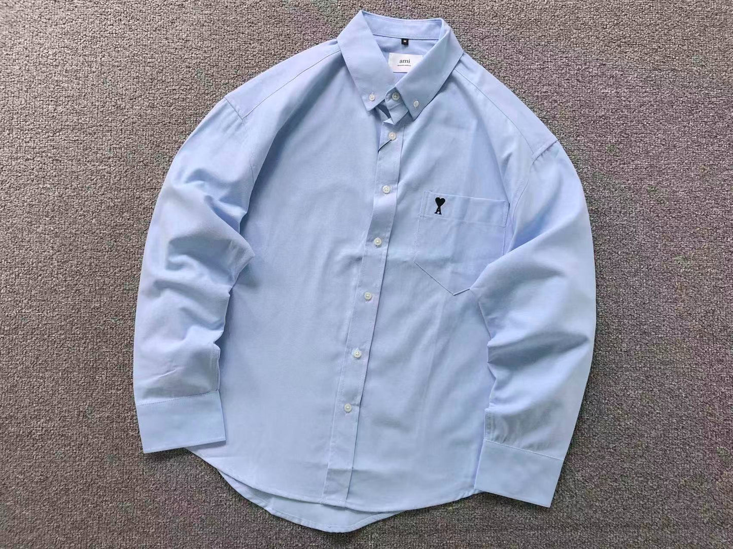 Camisa AMI Paris Classic Heart Oxford