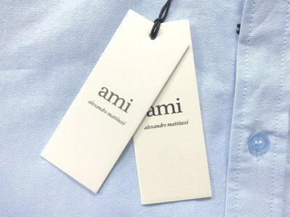 Camisa AMI Paris Big Heart Tonal Blue