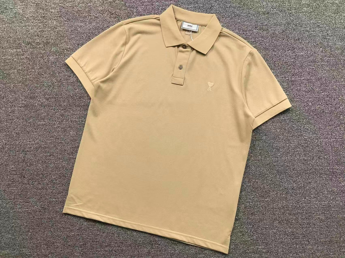 Camisa Polo AMI Paris Heart Logo Classi