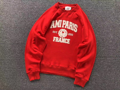 Moletom AMI Paris Varsity Logo Crewneck