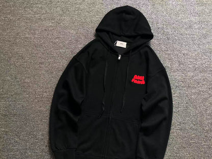 Moletom AMI Paris com Zíper Logo Paris