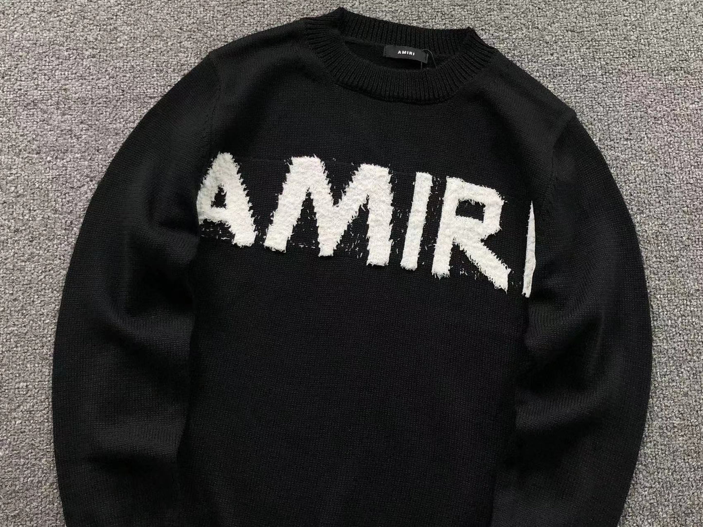 Suéter AMIRI Brush Logo Distressed