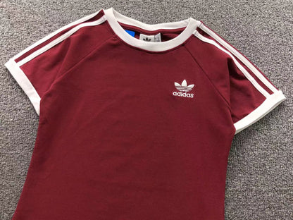 Camiseta Adidas Raglan Core 3-Stripes Feminina