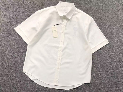 Camisa AMI Paris Tonal Big Heart Short Sleeve Shirt