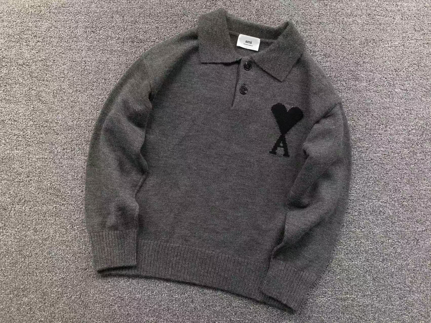 Suéter AMI Paris Polo Knit