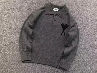 Suéter AMI Paris Polo Knit
