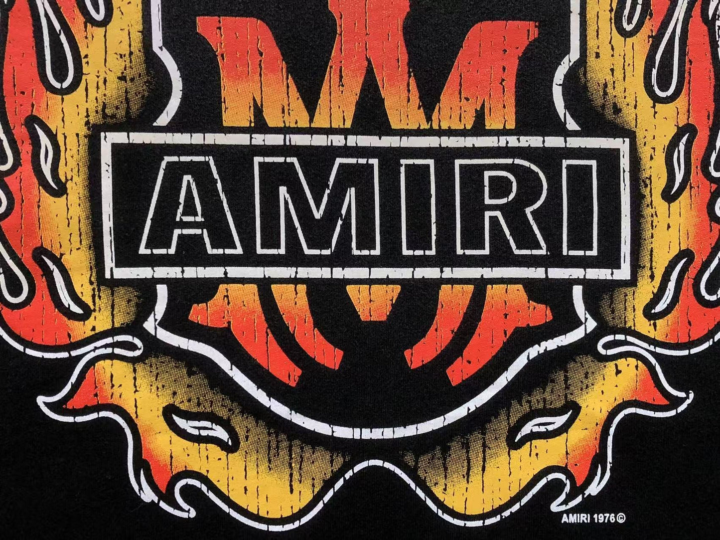 Camiseta AMIRI Flaming Crest
