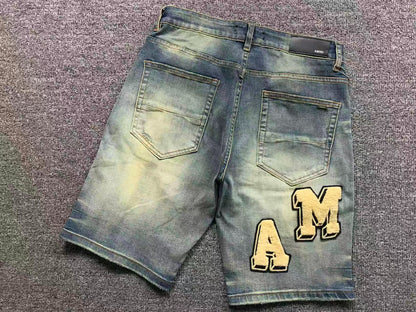 Bermuda Jeans AMIRI Vintage Patch Distressed