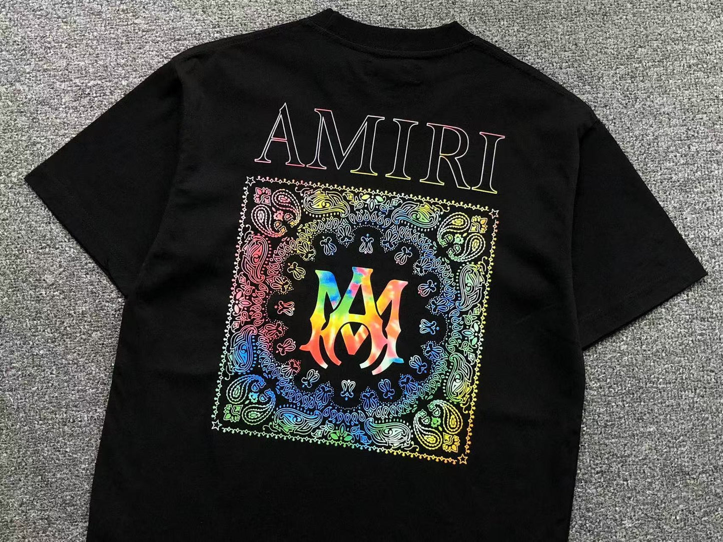 Camiseta AMIRI Rainbow Bandana Logo