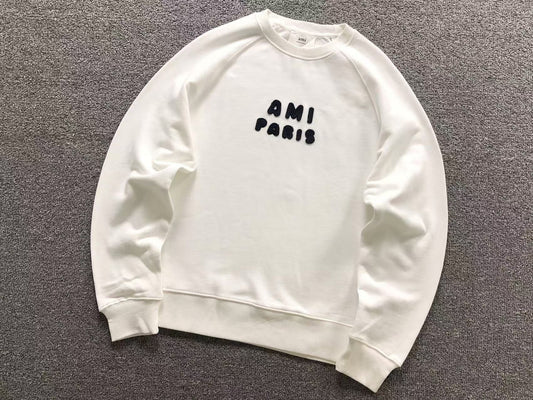 Moletom AMI Paris Bubble Logo Crewneck