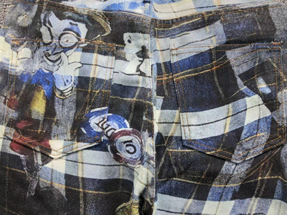 Calça Acne Studios Layered Flannel Denim
