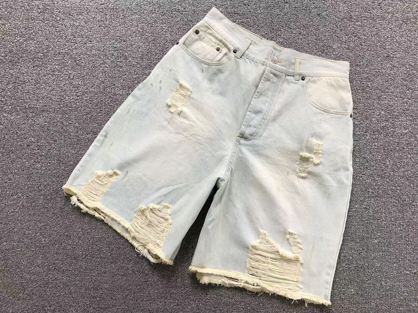 Shorts Acne Studios Jeans Vintage Ripped Denim