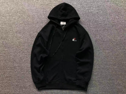 Moletom com Capuz AMI Paris Zip Hoodie Logo Coração