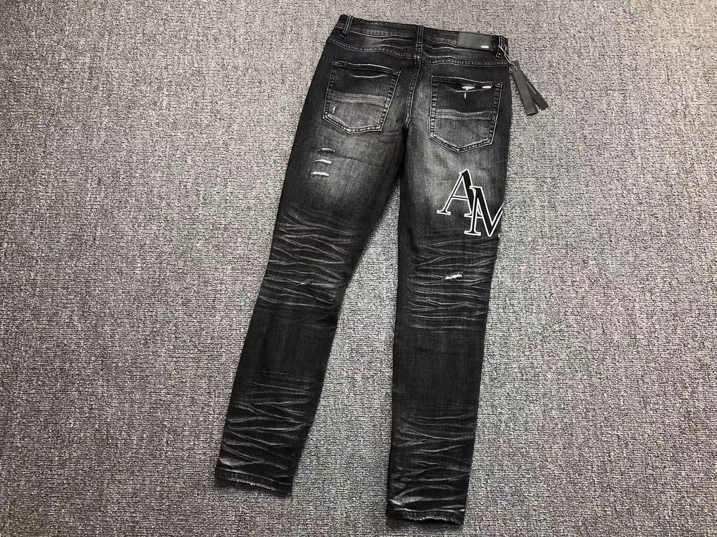 Calça Jeans AMIRI Distressed Black