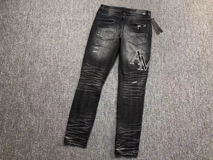 Calça Jeans AMIRI Distressed Black