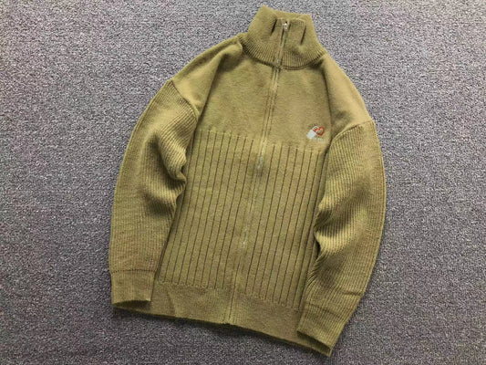 Suéter AMI Paris Gola Alta Zip Heartlock