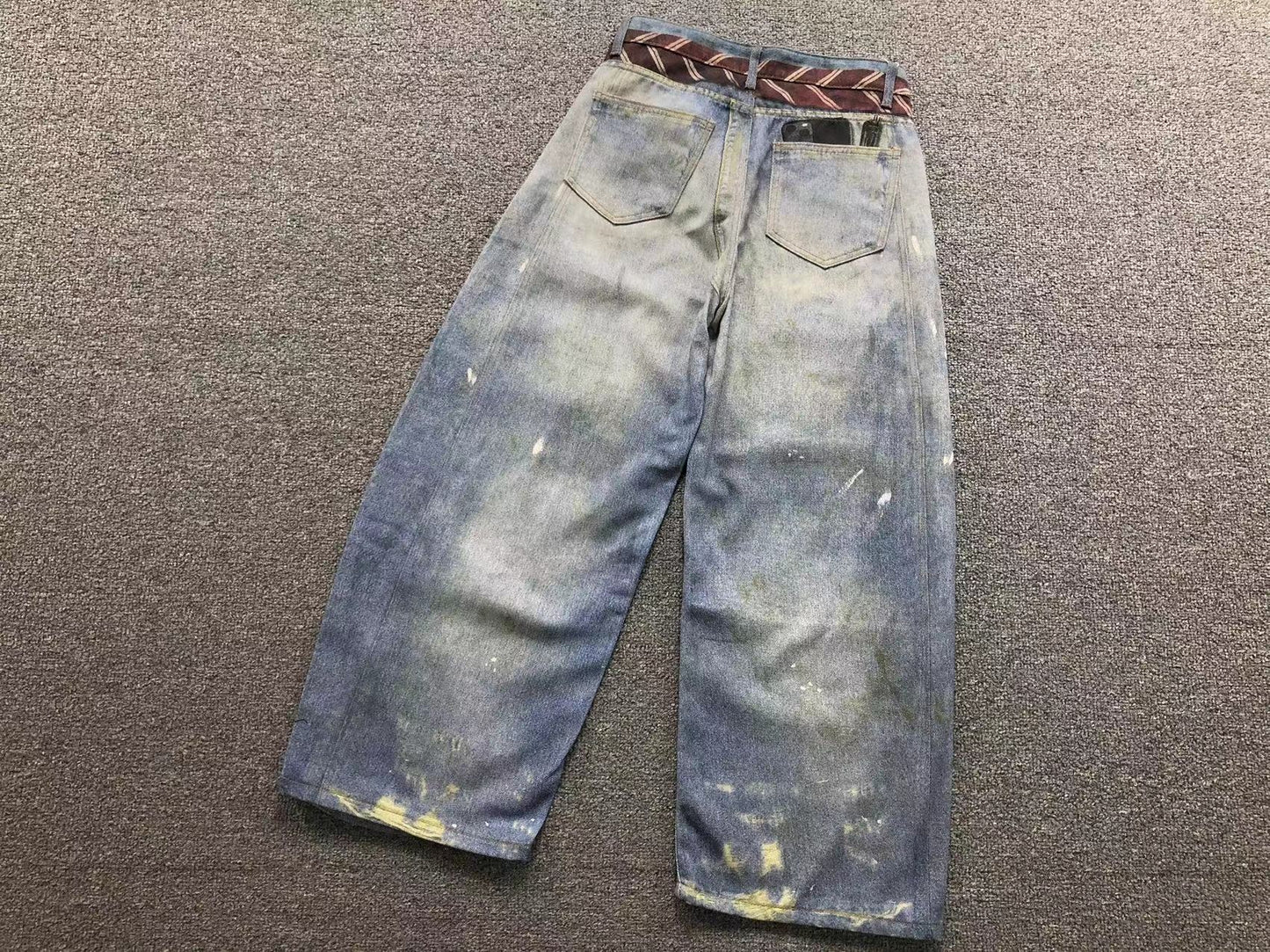 Calça Acne Studios Y2K Printed Denim