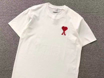 Camiseta AMI Paris Classic Logo Vermelho