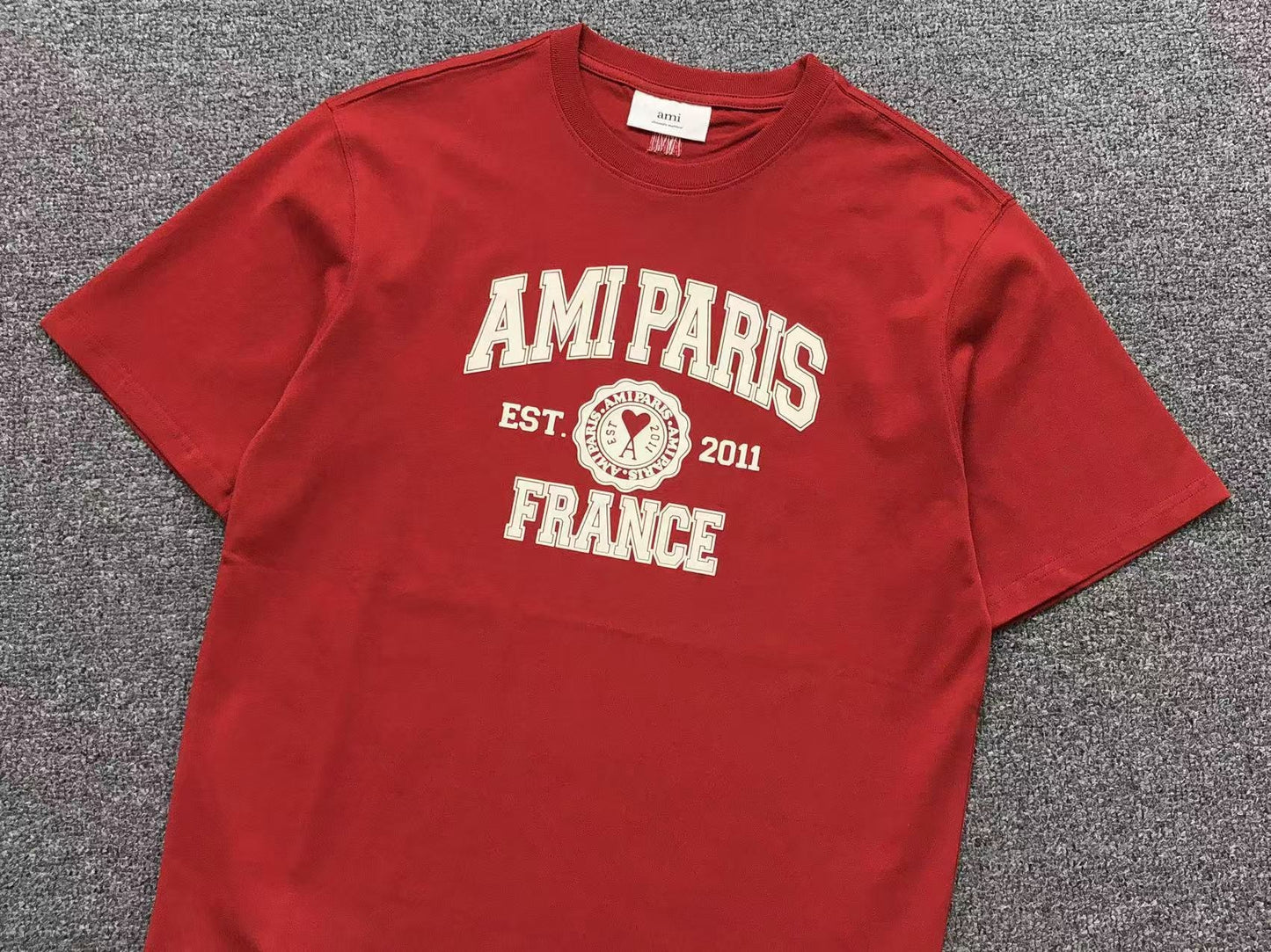 Camiseta AMI Paris College Logo France