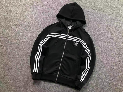 Moletom Adidas Originals 3-Stripes Classic Zip Hoodie