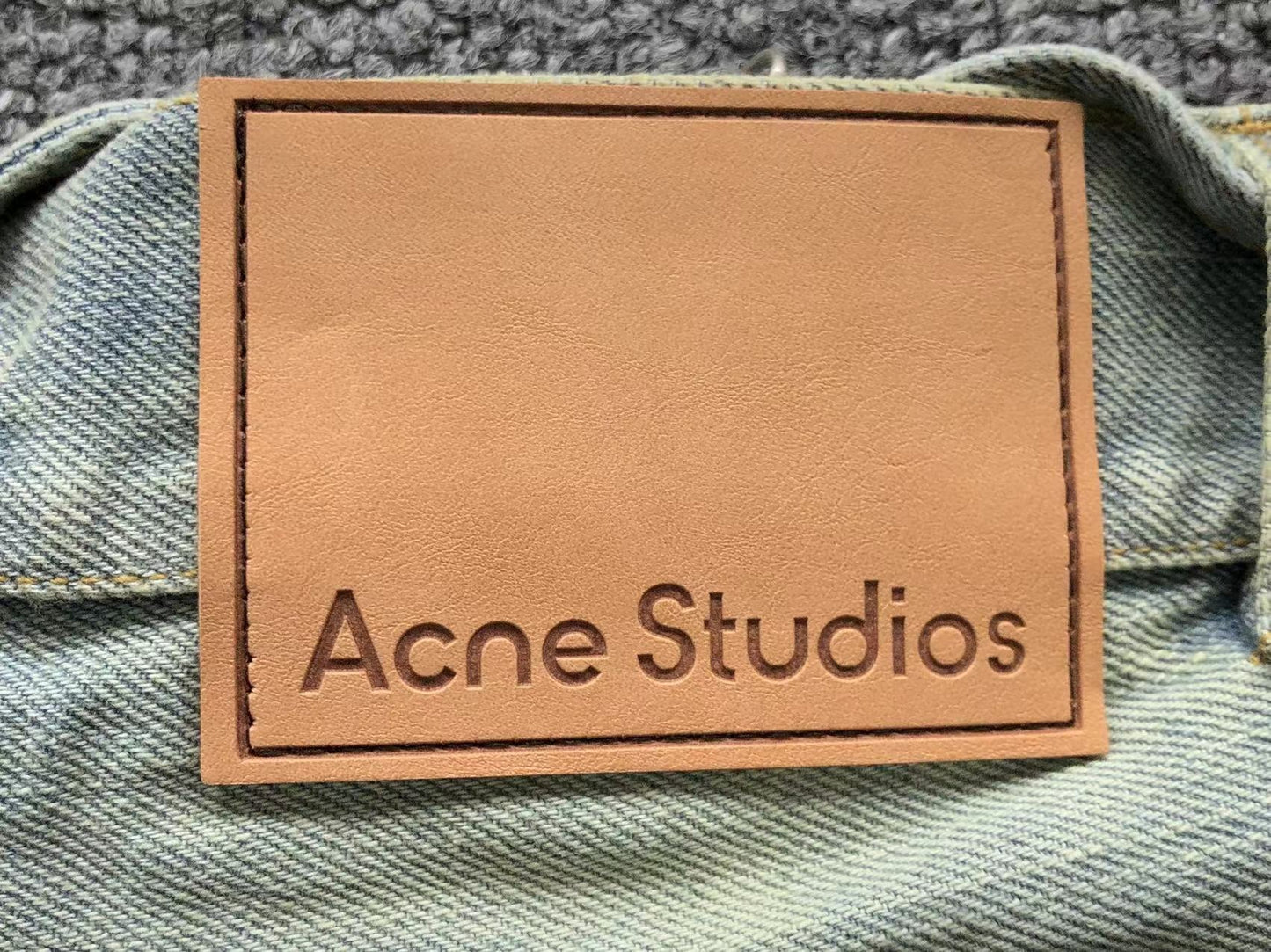 Short Acne Studios Workwear Ink Splatter