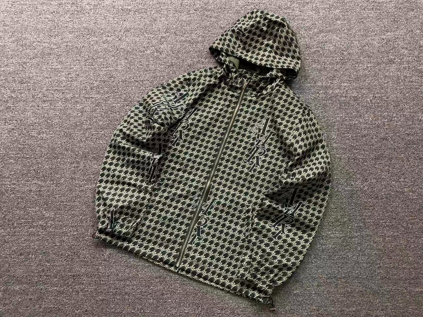 Jaqueta AMIRI Monogram Houndstooth Zip