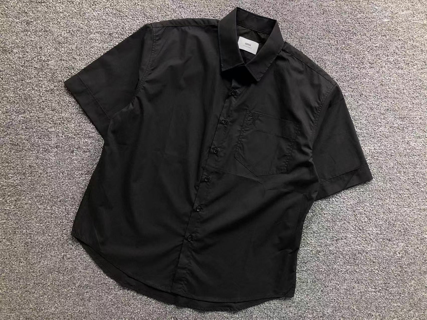 Camisa AMI Paris Heart Logo Pocket Shirt