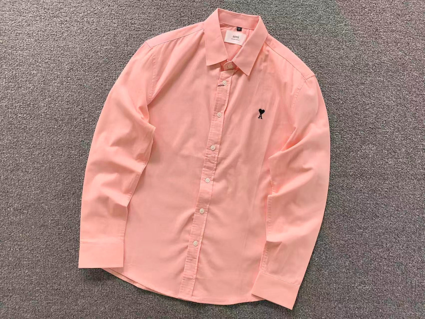 Camisa AMI Paris Heart Logo Classi