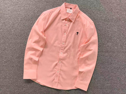 Camisa AMI Paris Heart Logo Classi