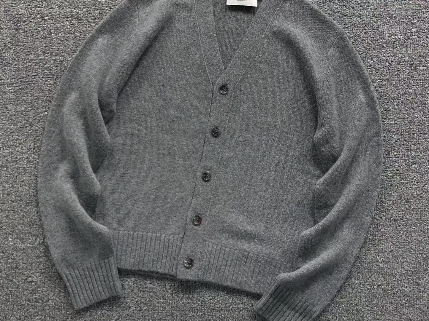 Suéter Cardigan AMI Paris Essential Feminino