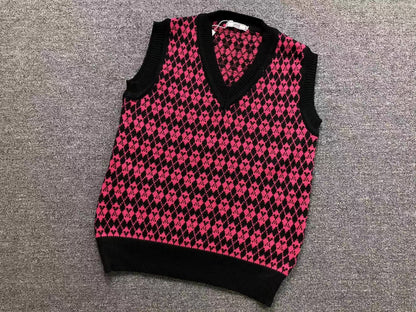 Suéter Colete AMI Paris Pattern Knit