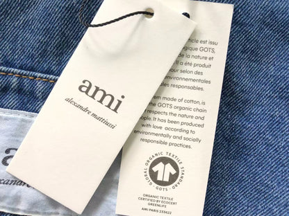 Camisa AMI Paris Washed Denim Heart