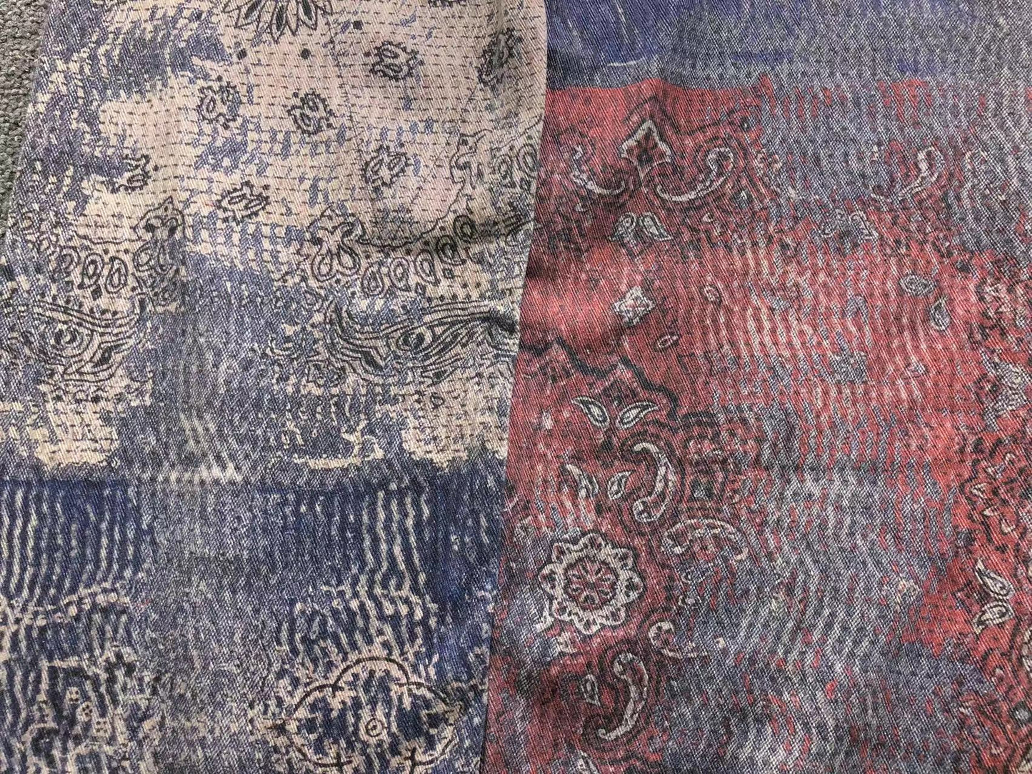 Calça Acne Studios Retro Paisley Denim