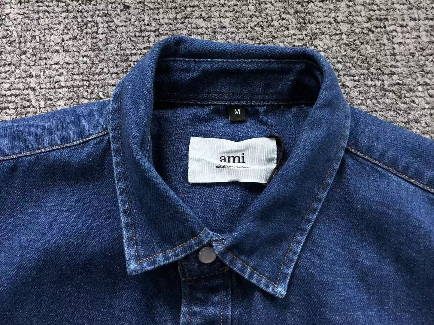 Camisa AMI Paris Denim Heart Classic