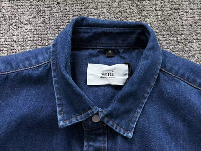 Camisa AMI Paris Denim Heart Classic
