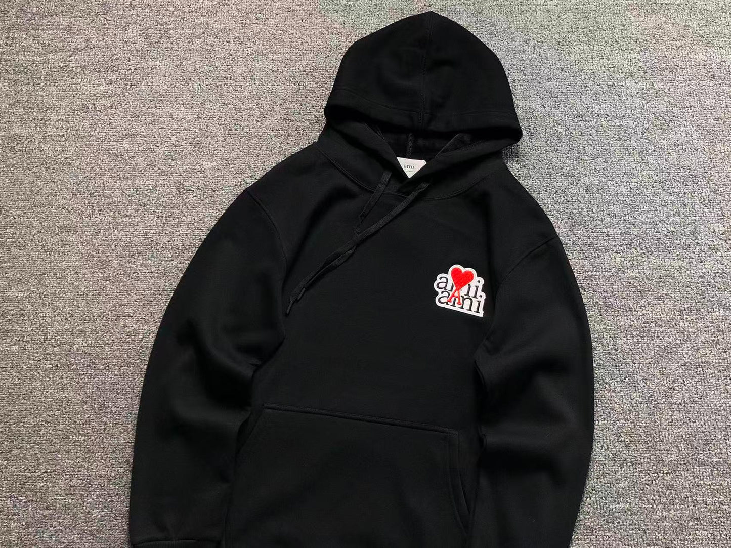 Moletom AMI Paris Ami de Cœur Script Logo Hoodie