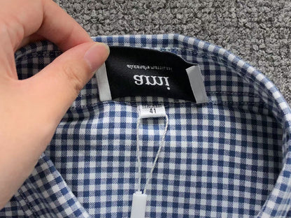 Camisa AMI Paris Vichy Big Heart Logo