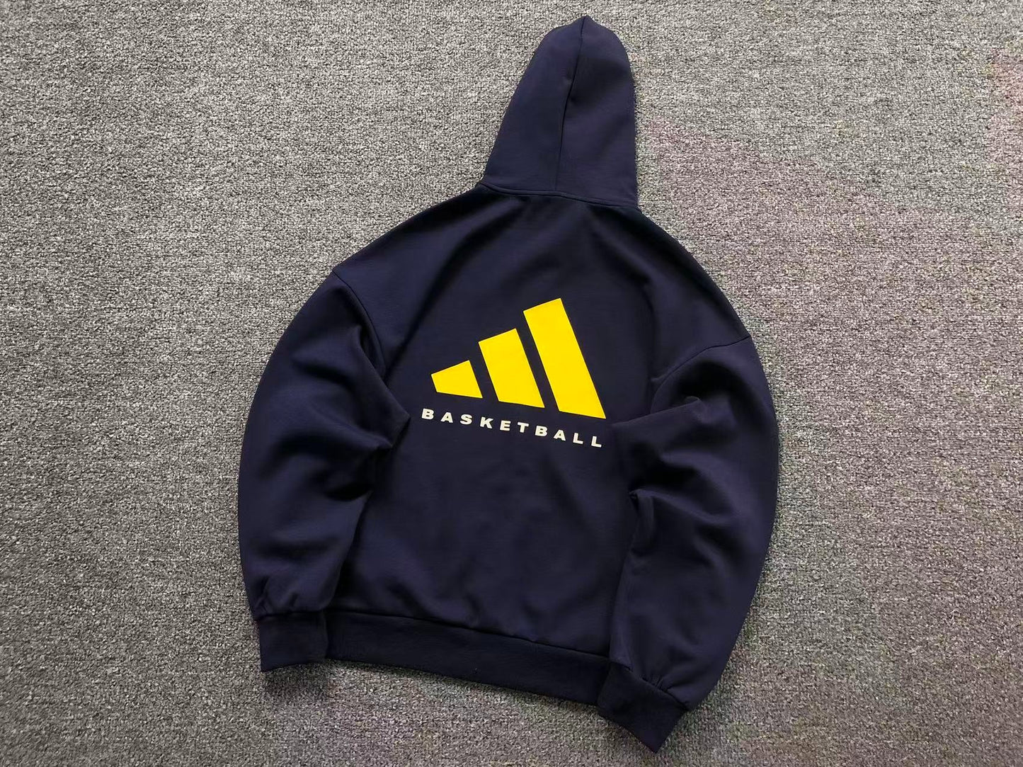 Moletom Adidas Basketball Back Logo Zip Hoodie