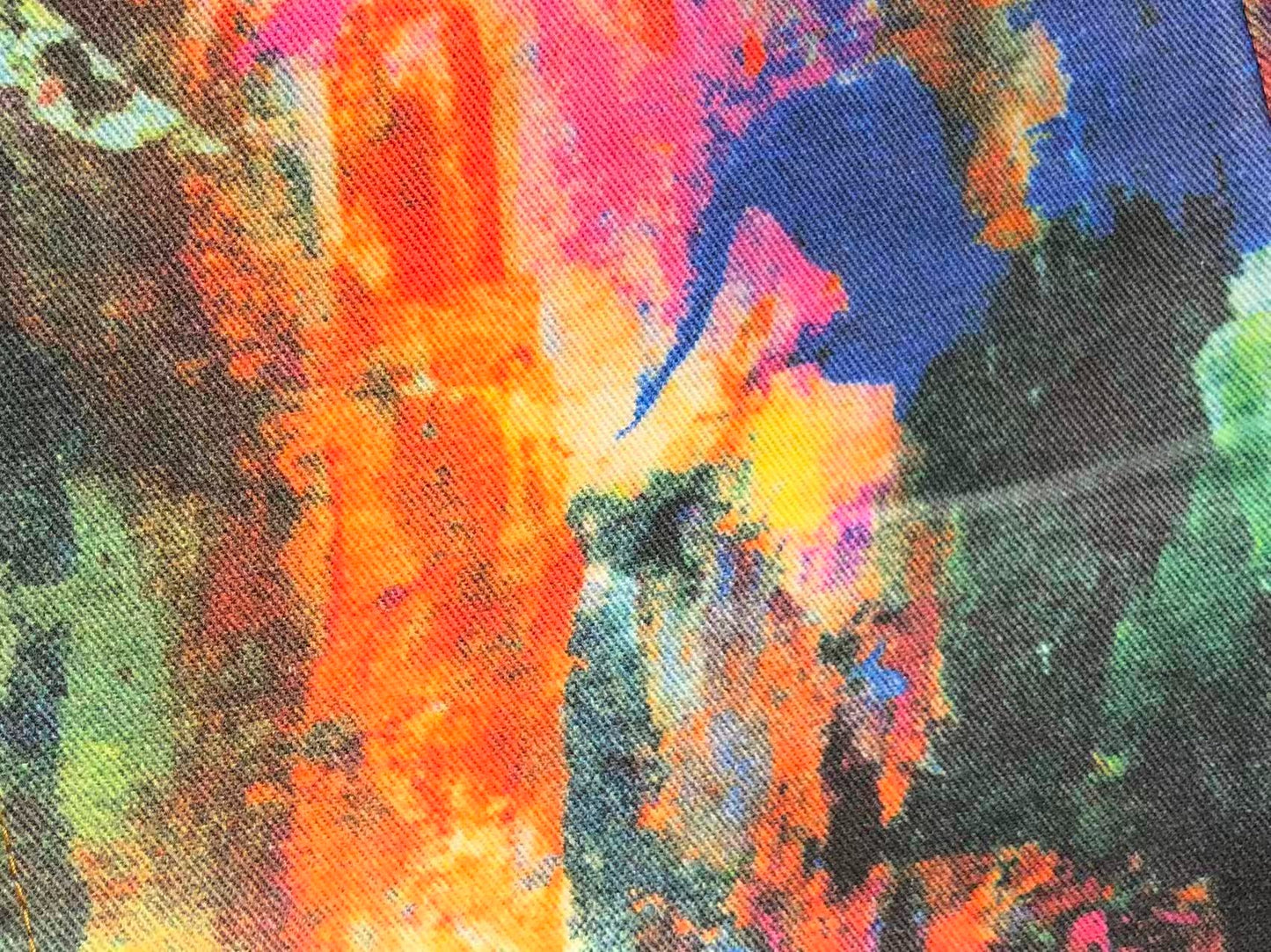 Calça Acne Studios Abstract Paint Denim