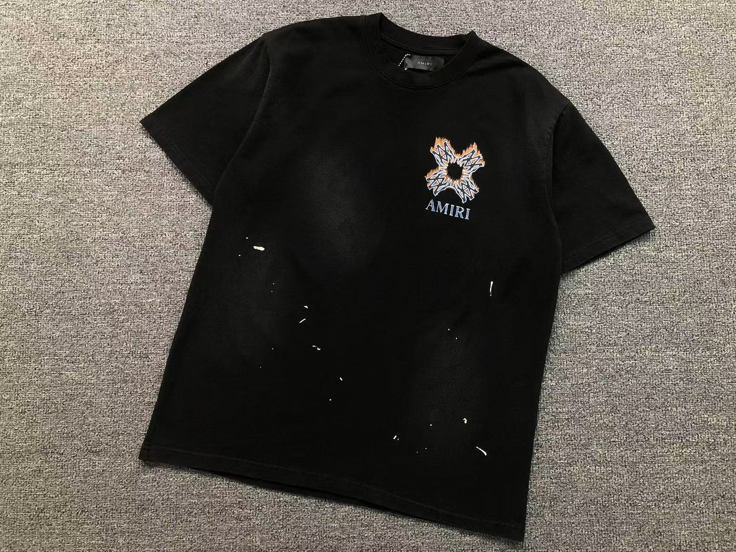 Camiseta AMIRI Tribal Flame Cross