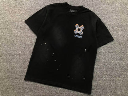 Camiseta AMIRI Tribal Flame Cross
