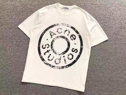 Camiseta Acne Studios Distressed Round Logo