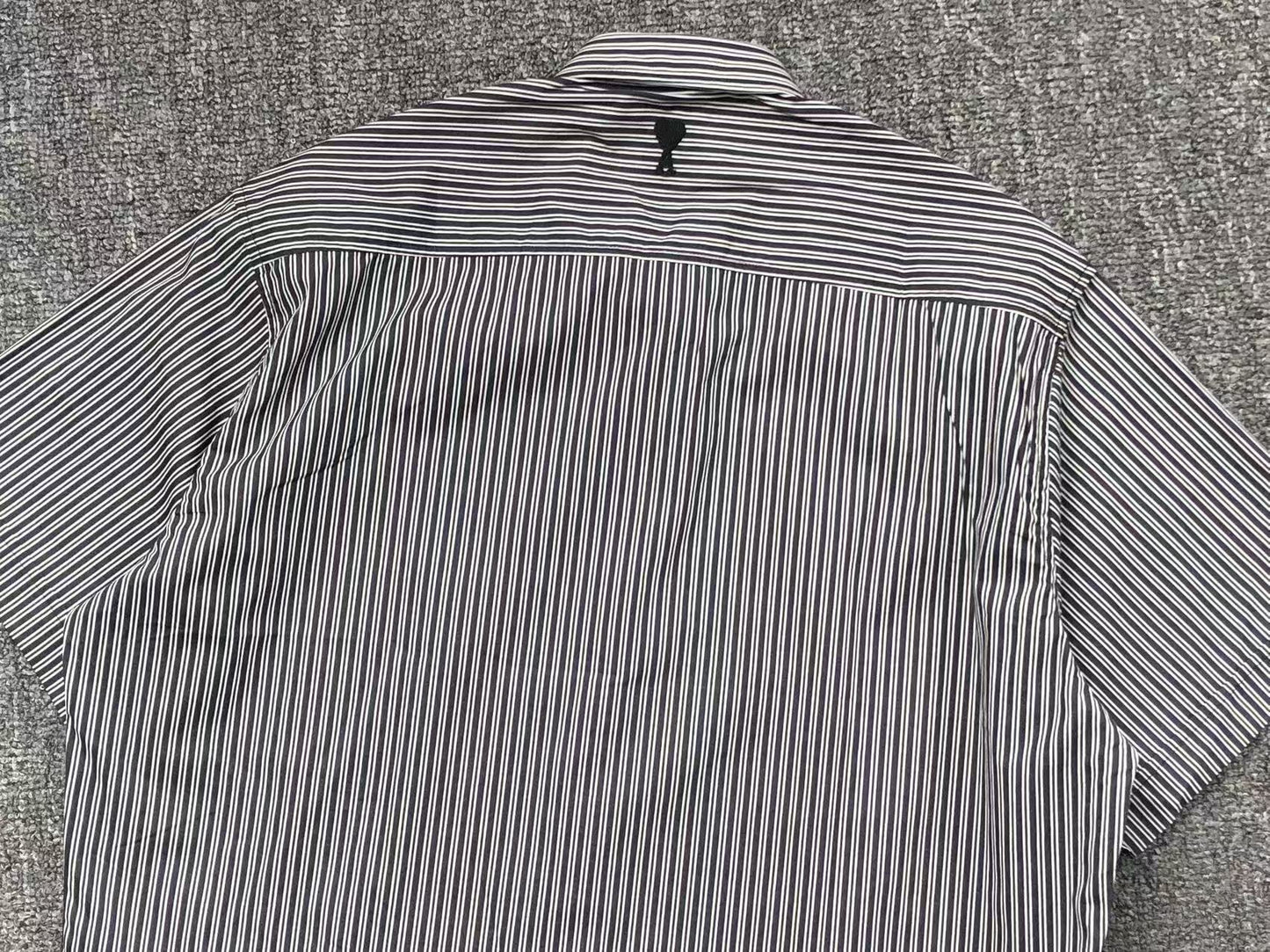 Camisa AMI Paris Striped Short Sleeve
