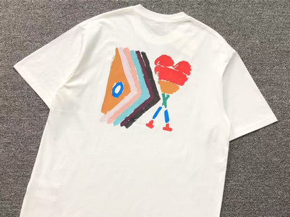 Camiseta AMI Paris Art Graphic Tee