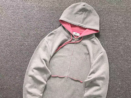 Moletom AMI Paris Ami de Cœur Contrast Zip Hoodie